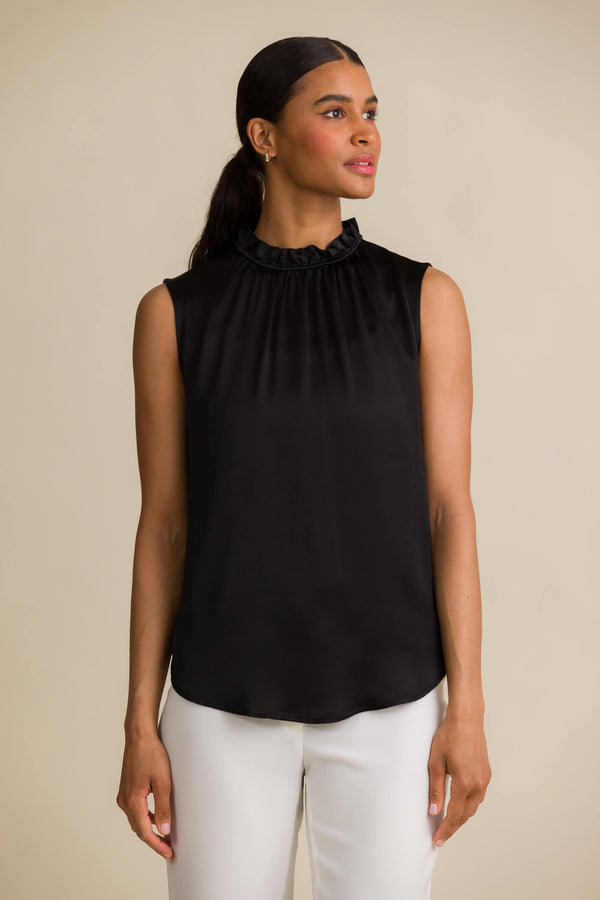 darleen sleeveless blouse black full