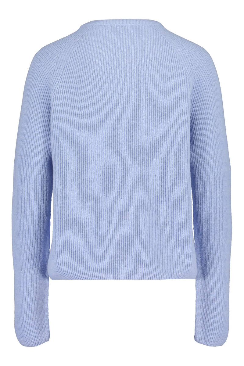 elinor oversize knit jumper light blue back