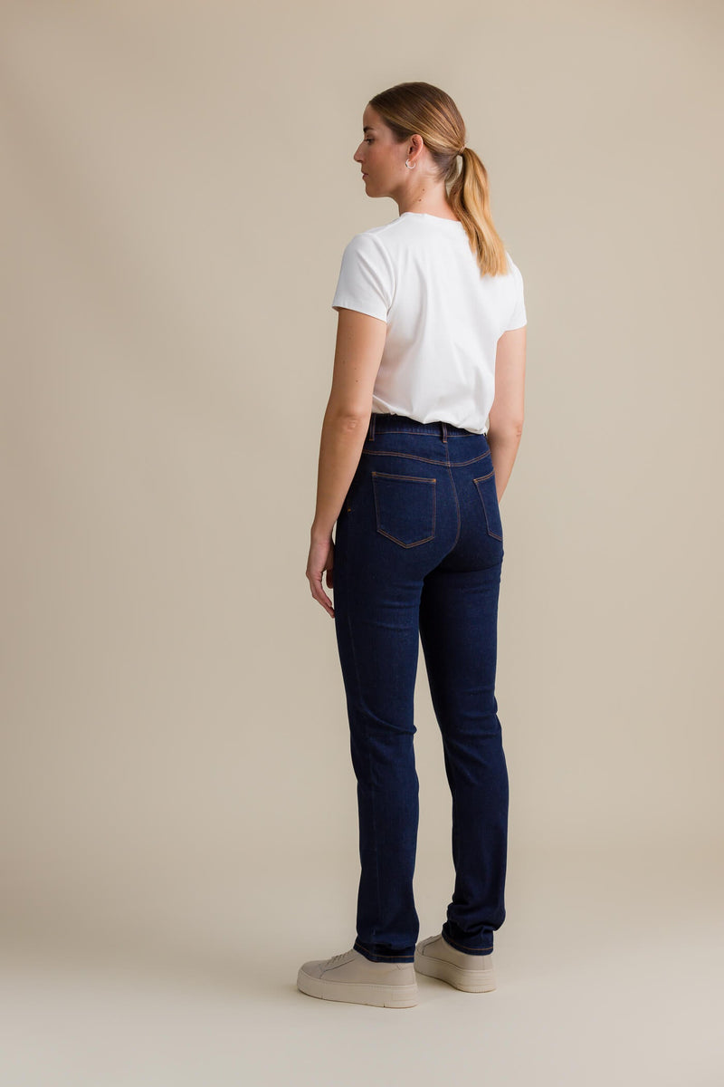 kahlo straight leg jeans indigo side