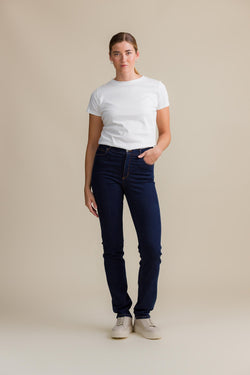 kahlo straight leg jeans indigo