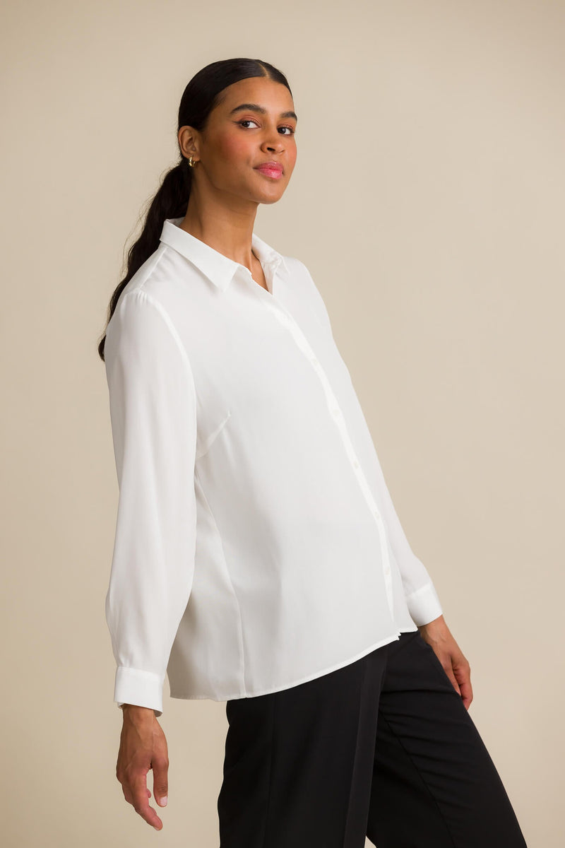 kristina classic shirt soft white 38 side