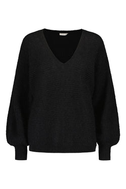 livia mohair jumper blackest front