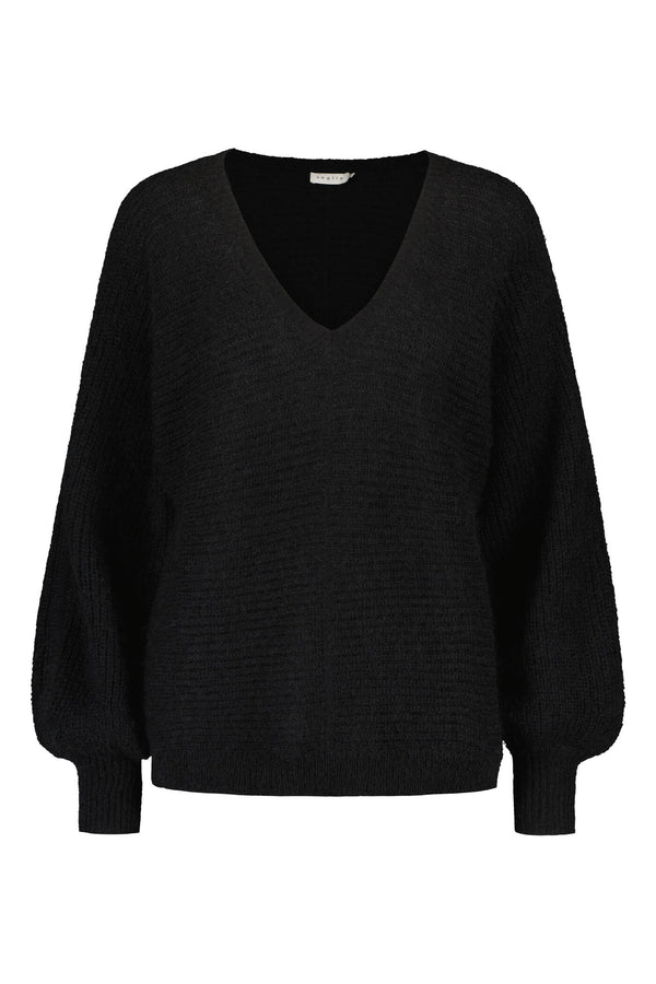 livia mohair jumper blackest front