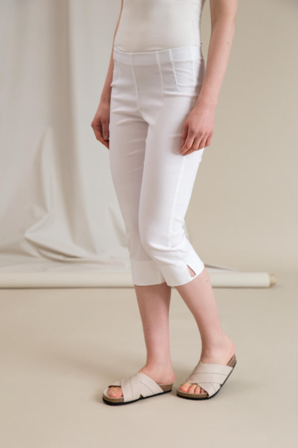 GINA Capri Stretch Trousers white