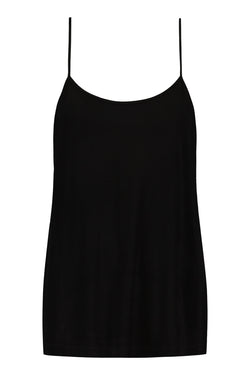 KATHY Spaghetti Strap Singlet blackest front